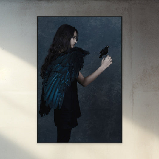 Photography Print. 'Girl and bird'